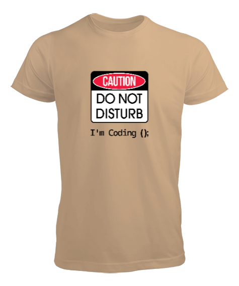Tisho - Rahatsız Etmeyin, Kod Yazıyorum - Im Coding Camel Erkek Tişört