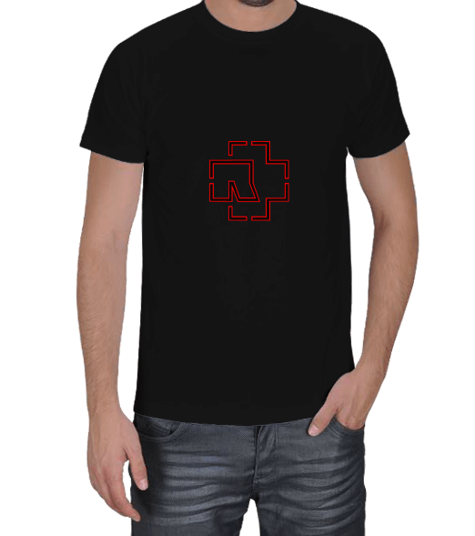 Tisho - Rammstein Logolu Erkek Tişört