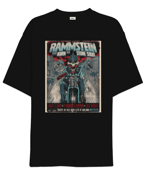 Tisho - Rammstein Oversize Unisex Tişört