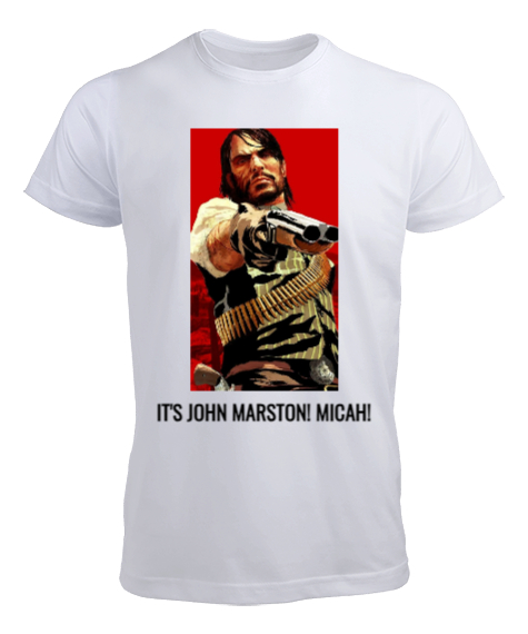 Red Dead Redemption 2 John Marston Beyaz Erkek Tişört