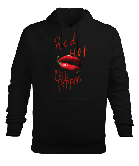 Tisho - Red Hot Chili Peppers Rock Tasarım Baskılı Erkek Kapüşonlu Hoodie Sweatshirt