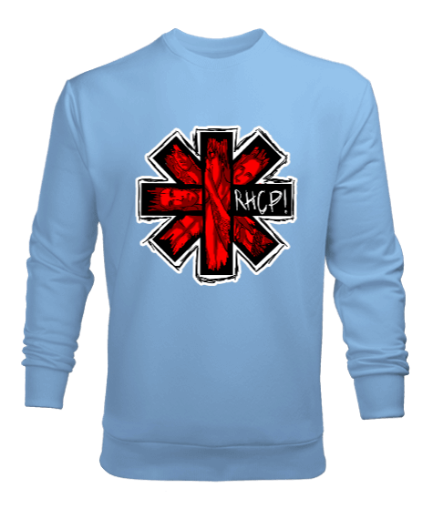 Tisho - Red Hot Chili Peppers Rock Tasarım Baskılı Erkek Sweatshirt