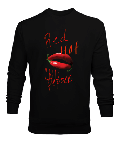 Tisho - Red Hot Chili Peppers Rock Tasarım Baskılı Erkek Sweatshirt