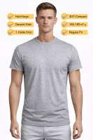 Regular Fit Tişört Gri Melanj