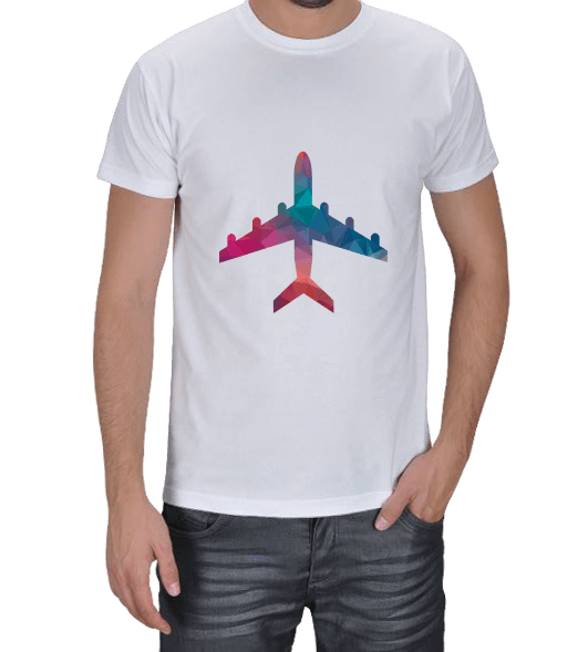 Tisho - Renkli Uçak Erkek Tişört