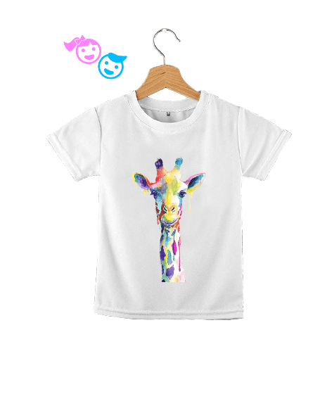 Tisho - Renkli Zürafa Çocuk Unisex