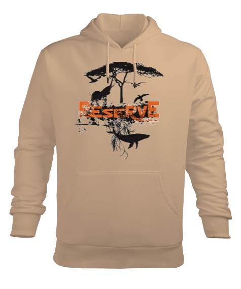 Tisho - reserve Erkek Kapüşonlu Hoodie Sweatshirt