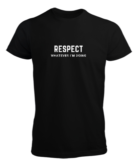Tisho - RESPECT BLACK Siyah Erkek Tişört