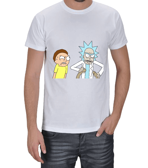 Tisho - Rick and Morty Erkek Tişört