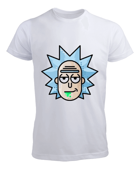 Tisho - Rick and Morty Rick Desenli Erkek Tişört