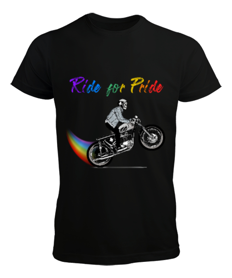 Tisho - Ride for Pride Siyah Erkek Tişört
