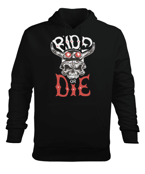 Tisho - Ride Or Die Erkek Kapüşonlu Hoodie Sweatshirt