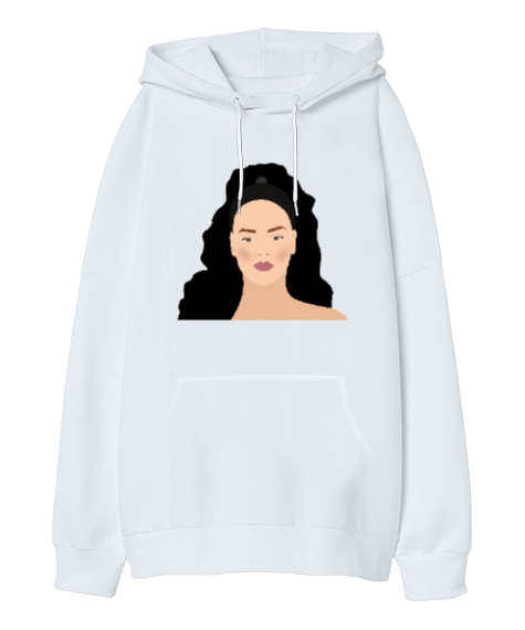Tisho - Rihanna Oversize Unisex Kapüşonlu Sweatshirt