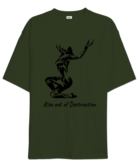 Tisho - Rise out of Destruction Oversize Unisex Tişört