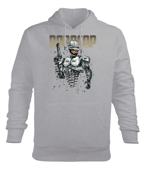Tisho - Robocop Erkek Kapüşonlu Hoodie Sweatshirt
