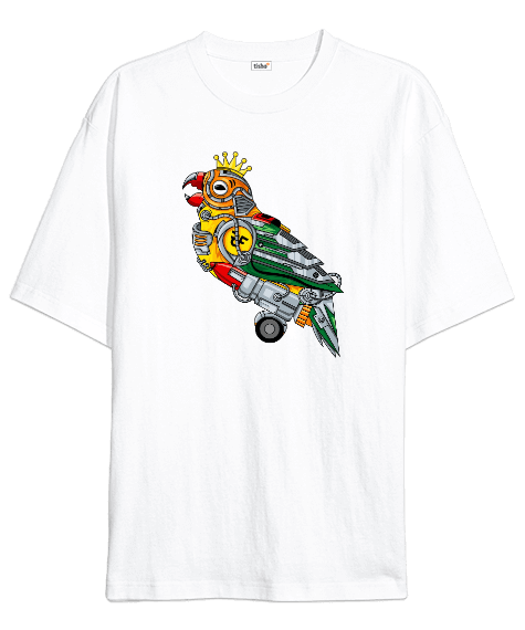 Tisho - Robotic Bird V2 Oversize Unisex Tişört