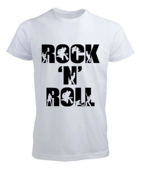 Tisho - Rock and Roll Baskılı Erkek Tişört