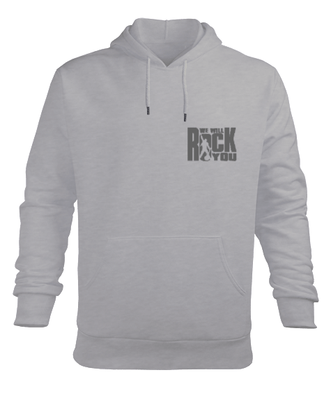 Tisho - Rock Erkek Kapüşonlu Hoodie Sweatshirt