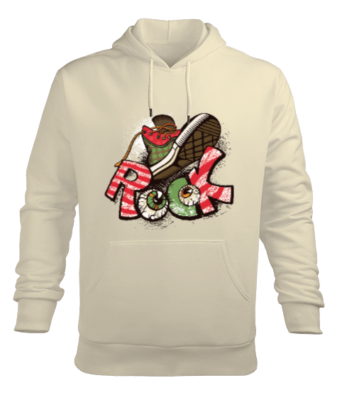 Tisho - Rock Erkek Kapüşonlu Hoodie Sweatshirt