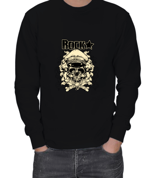 Tisho - Rock kuru kafa ERKEK SWEATSHIRT