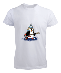 ROCK PENGUEN BASKILI Erkek Tişört - Tisho