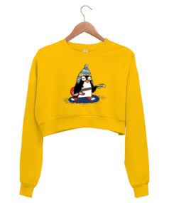 ROCK PENGUEN Kadın Crop Sweatshirt - Tisho