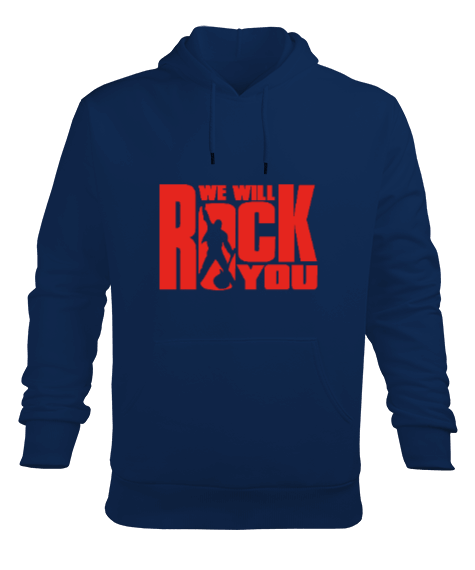 Tisho - Rockn Roll Sweatshirt Erkek Kapüşonlu Hoodie Sweatshirt