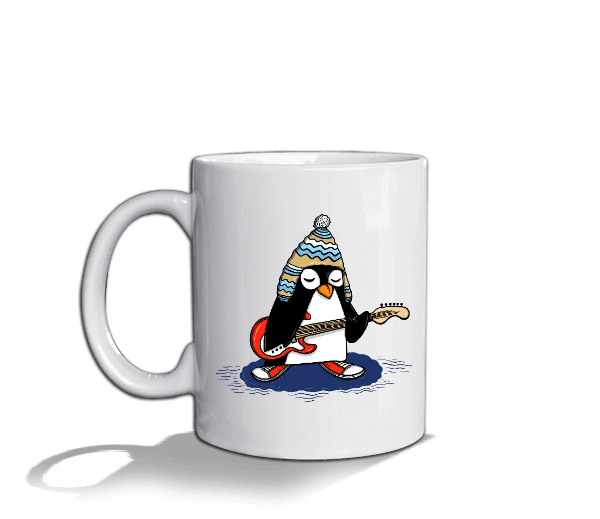 Tisho - Rocknroll mug Beyaz Kupa Bardak