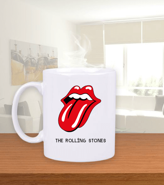 Tisho - rolling stones kupa Beyaz Kupa Bardak