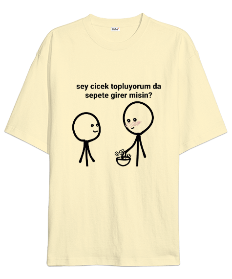 Tisho - Romantik Oversize Unisex Tişört