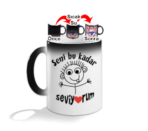 Romantik Sihirli Kupa Bardak - Thumbnail