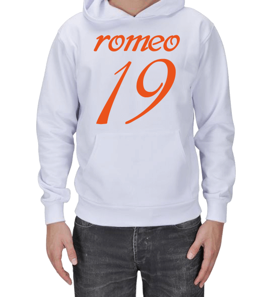 Tisho - romeo 19 beyaz Erkek Kapşonlu
