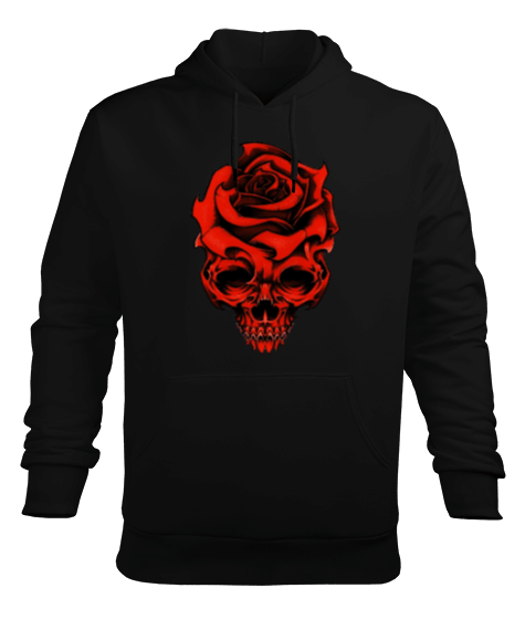 Tisho - RoSkull Erkek Kapüşonlu Hoodie Sweatshirt