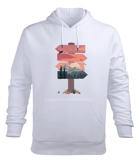 Tisho - Rota Erkek Kapüşonlu Hoodie Sweatshirt