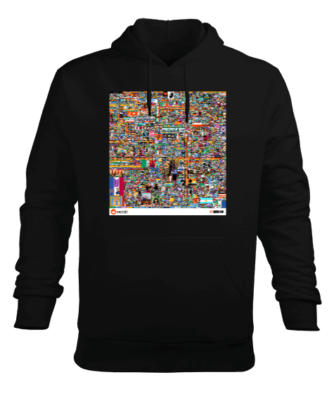 Tisho - rplace Erkek Kapüşonlu Hoodie Sweatshirt