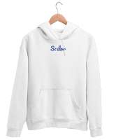 Sailor Beyaz Unisex Kapşonlu Sweatshirt - Thumbnail