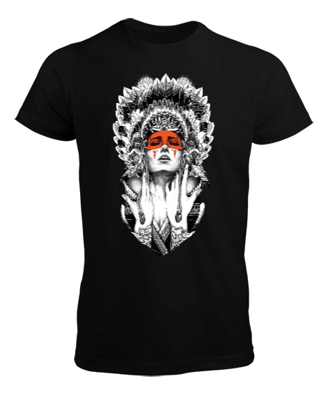 Tisho - Şaman Kadın Baskılı Erkek Tişört