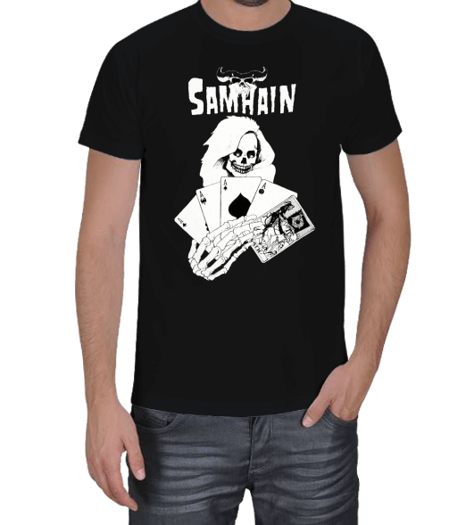 SAMHAIN - DEATH CARD - Vintage Erkek Tişört