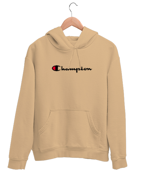 Tisho - Şampiyon - Champion Camel Unisex Kapşonlu Sweatshirt