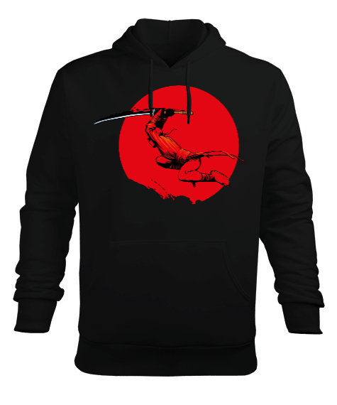 Tisho - Samurai Erkek Kapüşonlu Hoodie Sweatshirt