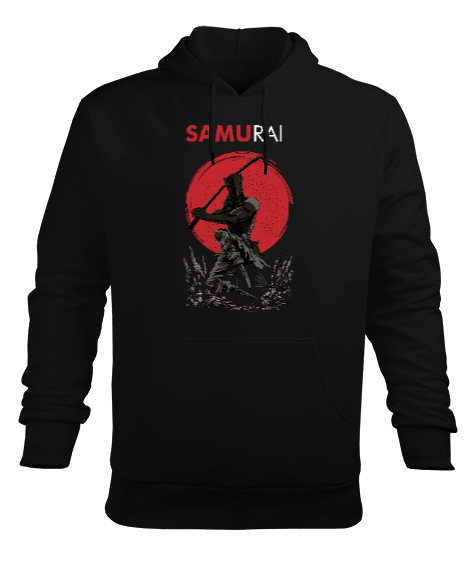 Tisho - Samurai Erkek Kapüşonlu Hoodie Sweatshirt