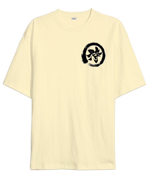 Tisho - Samurai - Head Sırt Baskılı Oversize Unisex Tişört