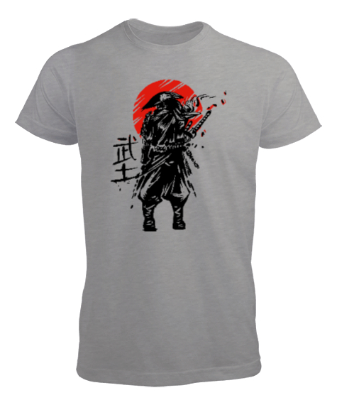 Tisho - Samurai - Samuray Blu V5 Gri Erkek Tişört
