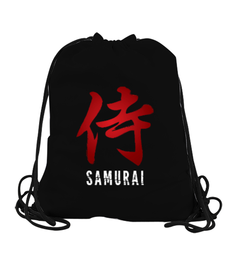 Tisho - Samurai - Samuray Blu V6 Siyah Büzgülü Spor Çanta