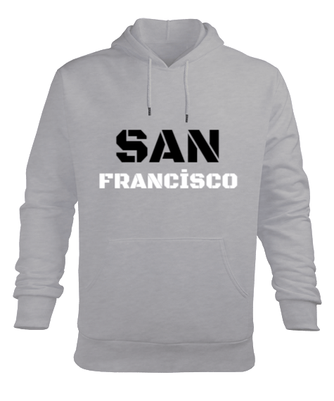 Tisho - San Francisco Erkek Kapüşonlu Hoodie Sweatshirt