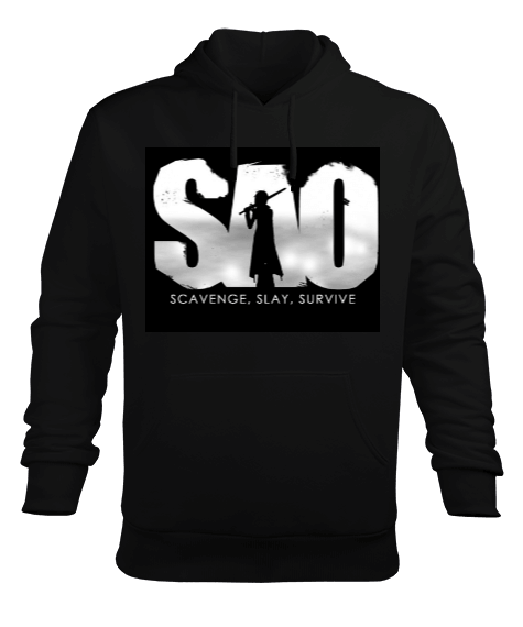 Tisho - SAO Online Erkek Kapüşonlu Hoodie Sweatshirt