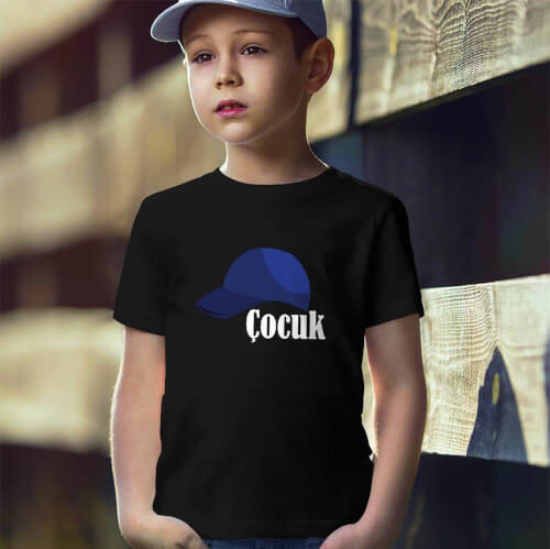 Şapka Temalı Erkek Çocuk Tişört - Tekli Kombin - Thumbnail