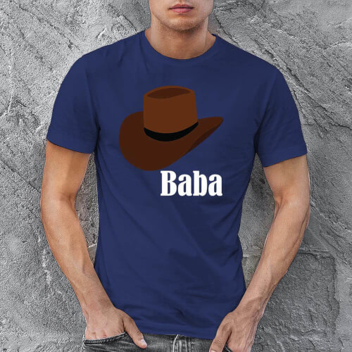 Şapka Temalı Erkek Tişört - Tekli Kombin - Thumbnail