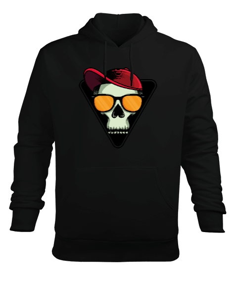 Tisho - Şapkalı iskelet Erkek Kapüşonlu Hoodie Sweatshirt