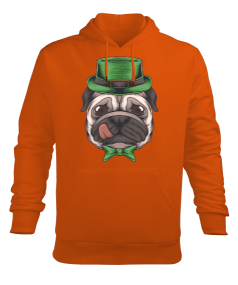 Tisho - Şapkalı köpek temalı Erkek Kapüşonlu Hoodie Sweatshirt